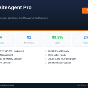 SiteAgent Pro - WordPress Site Management Plugin